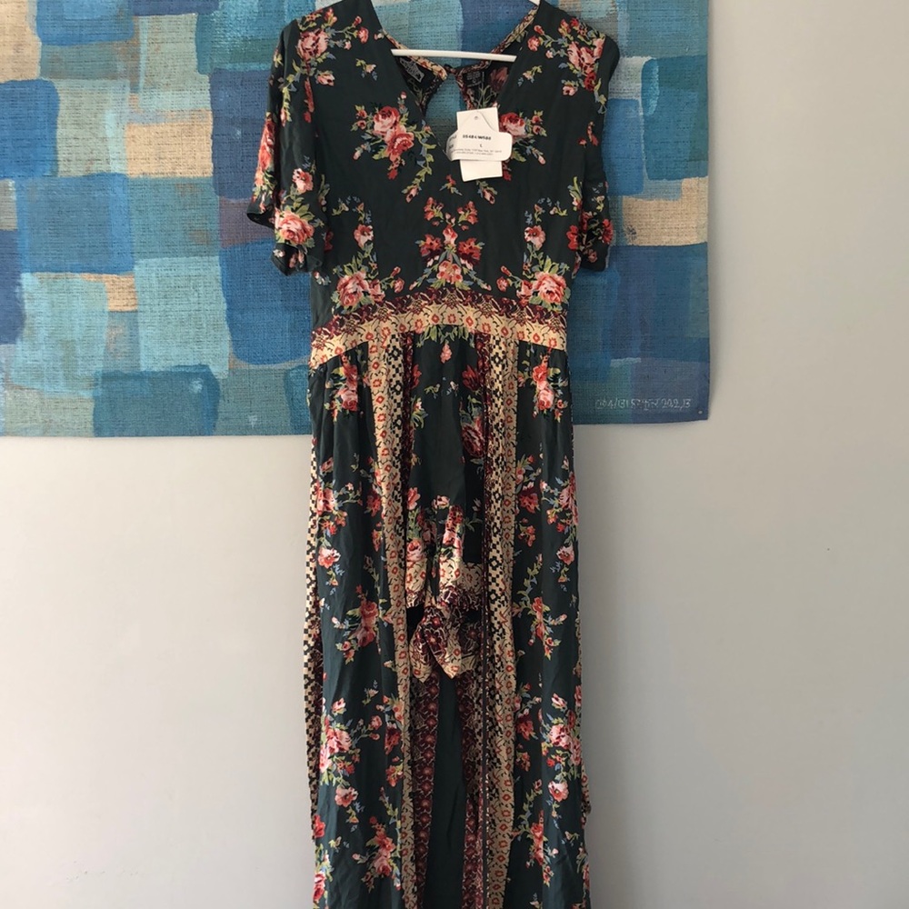 NWT Angie Maxi Romper
